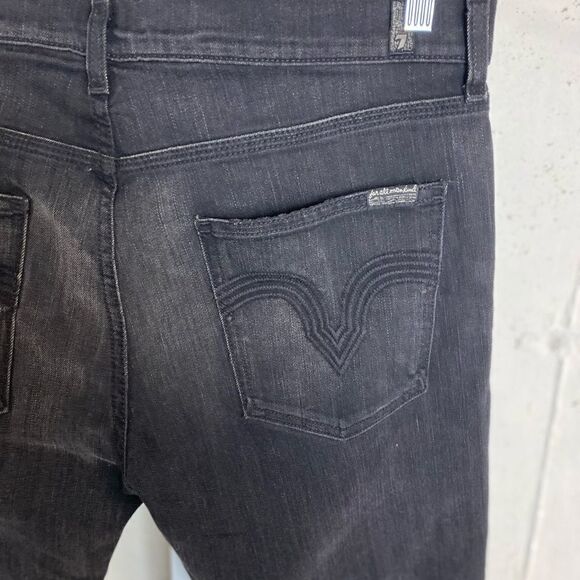 #157 7 FOR ALL MANKIND The Floyd Jeans in Black - Picture 5 of 13